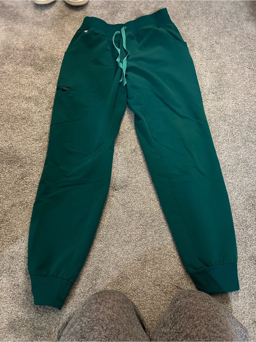 Figs Hunter Green Scrub Pants